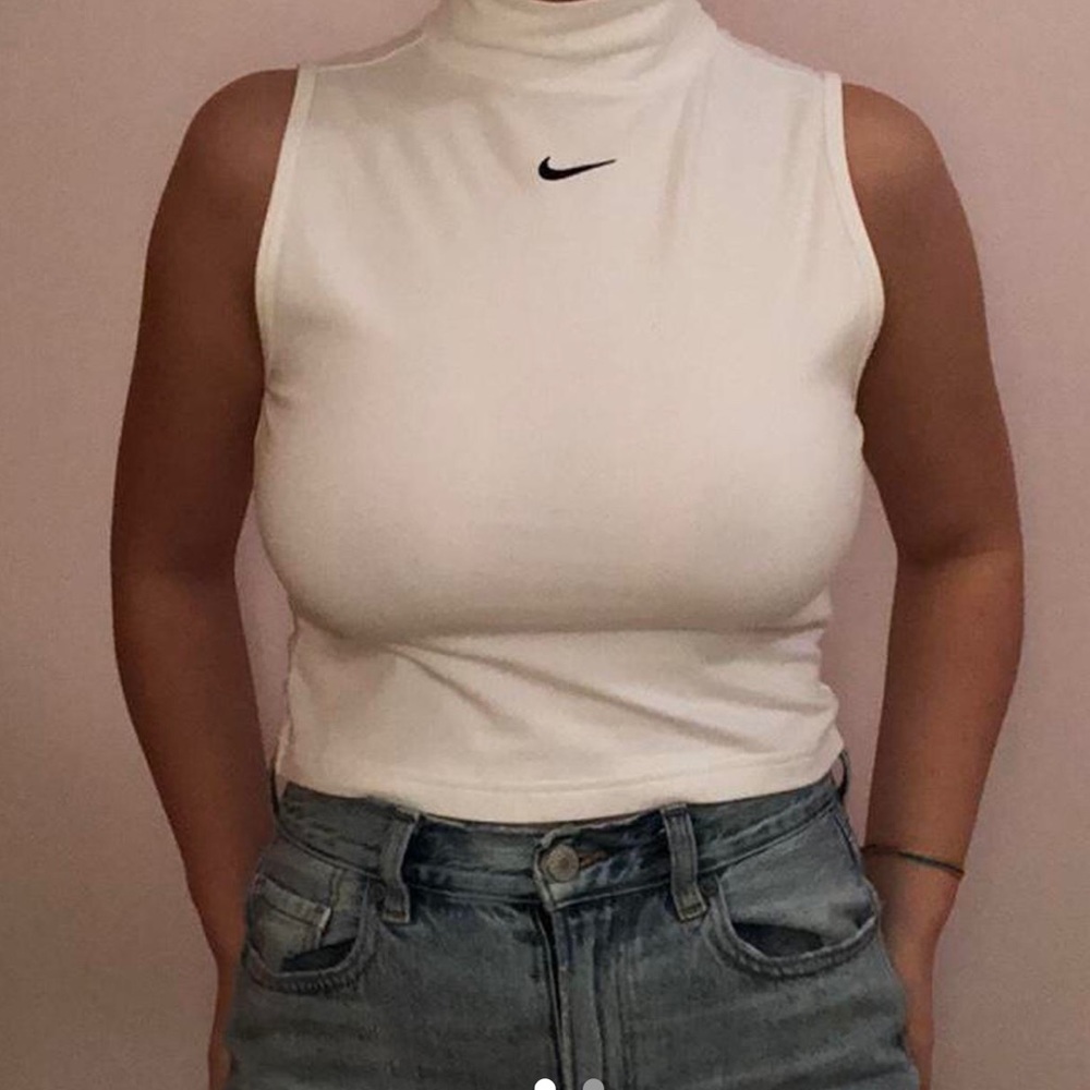 White Nike tank